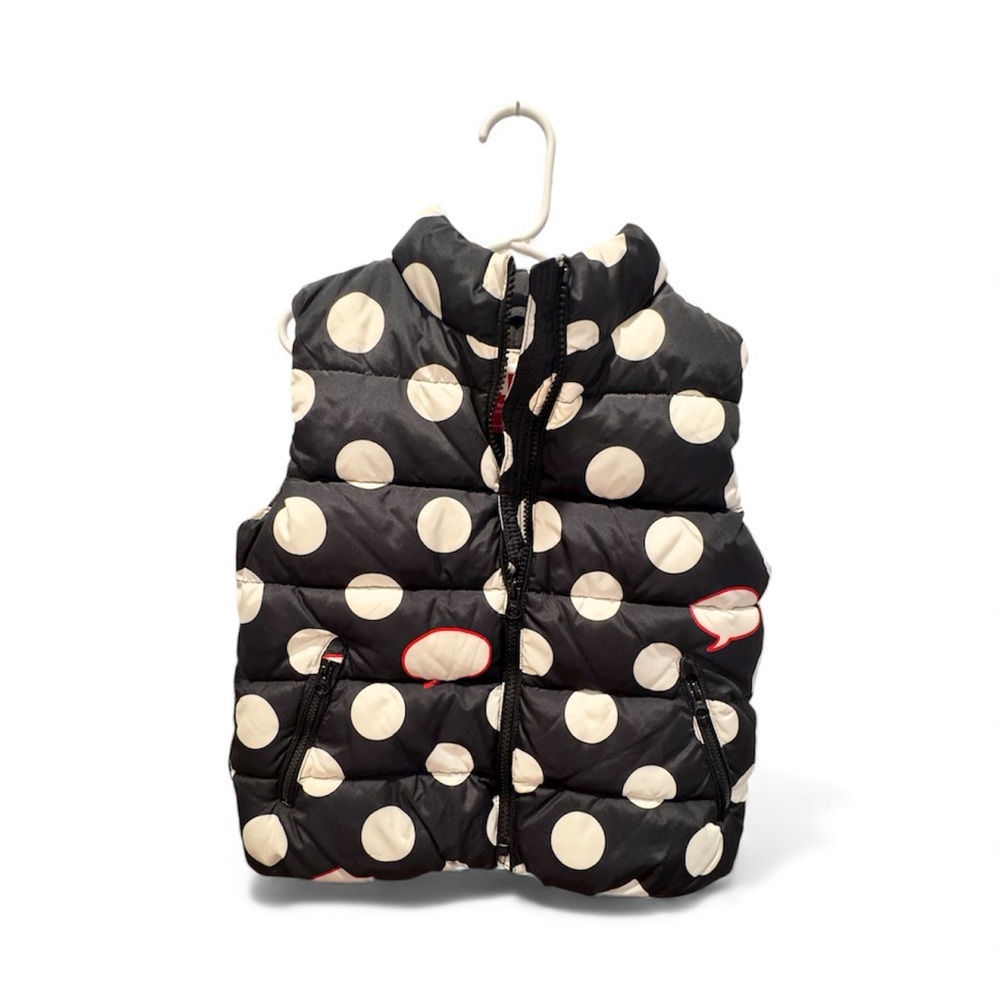 GAP Black and White Polka Dot Kids Vest